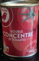 Mängden socker i Auchan double concentre de tomates 2x140g