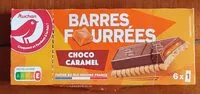 Mängden socker i Barres fourrées choco-caramel