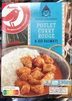 Mängden socker i Cuisine de Thaïlande Poulet curry rouge et riz basmati