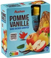 Mängden socker i Pomme Vanille Sans sucres ajoutés**Contient des sucres naturellement présents