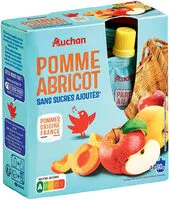 Mängden socker i Pomme Abricot Sans sucres Ajoutés**Contient des sucres naturellement présents