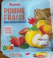 Mängden socker i Pomme fraise sans sucres ajoutés**Contient des sucres naturellement présents