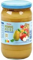 Mängden socker i Pomme Poire sans sucres ajoutés**Contient des sucres naturellement présents dans les fruits.