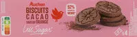 Mängden socker i Biscuit cacao saveur orange