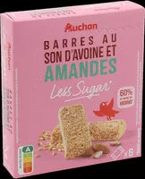 Mängden socker i Barre de son d'avoine et amandes