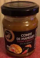 Mängden socker i Confit de mangues piment d'Espelette