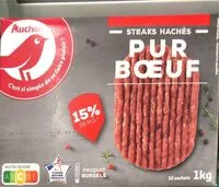 Mängden socker i STEAKS HACHES PUR BOEUF 15% de Matières grasses