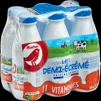 Mängden socker i Auchan lait demi-ecreme 11 vitamines bouteille 1l x6