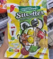 Mängden socker i Sucettes - Parfums citron-Cerise-Cola-Pomme