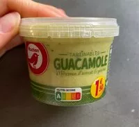 Mängden socker i Guacamole - morceaux d'avocat et poivron