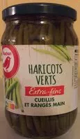 Mängden socker i Haricots verts extra-fins cueillis et rangés à la main