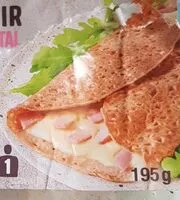 Mängden socker i Galette de blé noir jambon emmental