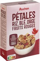 Mängden socker i Pétales riz blé orge fruits rouges