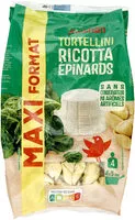 Mängden socker i Auchan tortellini ricotta epinards 600g