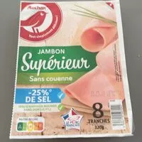 Mängden socker i Jambon cuit supérieur -25% de sel*