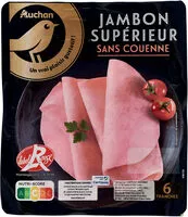 Mängden socker i Jambon Supérieur LABEL ROUGE sans couenne