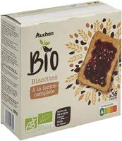 Mängden socker i Biscottes à la farine complète 300g BIO