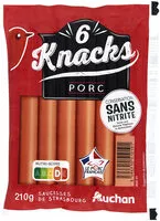 Mängden socker i Knack Conservation sans nitritegrâce aux extraits végétaux et antioxydants