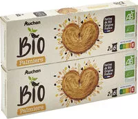 Mängden socker i Auchan biod palmiers 2x100g