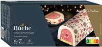 Mängden socker i Bûche Vanille & fruits rougesCrème glacée, sorbet