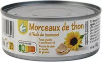 Mängden socker i Morceaux de thon à l huile de tournesol