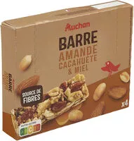 Mängden socker i Barre amande cacahuète miel