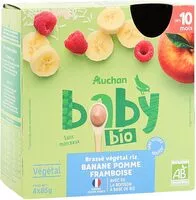 Mängden socker i Brassé Végétal Riz Banane Pomme Framboise