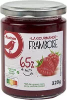 Mängden socker i Framboises 65% de fruits