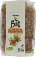 Mängden socker i Spaghetti au blé complet Coquillettes au blé complet Penne au blé complet Torsades au blé complet Farfalle au blé complet