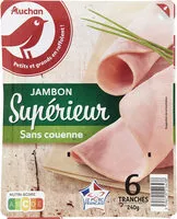 Mängden socker i Jambon supérieur sans couenne