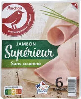 Mängden socker i Jambon supérieur sans couenne