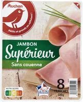 Mängden socker i Jambon supérieur sans couenne