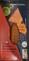 Mängden socker i Coeur de filet de saumon Non Tranchésalage traditionnel au sel secfumé au bois de hêtre.