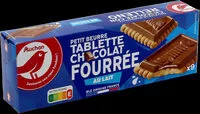 Mängden socker i Petit beurre tablette chocolat fourrée au lait