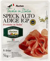Mängden socker i Speck Alto Adige IGP