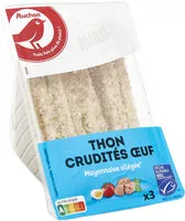 Mängden socker i Thon crudités oeuf