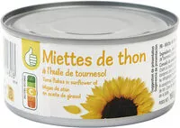 Mängden socker i Miettes de thon à l'huile de tournesol