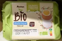 Mängden socker i Auchan bio solidaires oeufs ppa coque x6