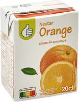Mängden socker i Nectar d'orange à base de concentré - Teneur en fruits : 50% minimum