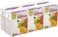 Mängden socker i Nectar multifruits à base de jus et purées de fruits concentrés - Teneur en fruits : 50% minimum