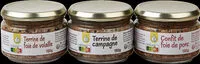 Mängden socker i lot 3 verrines : Terrine de campagne, confit de foie de porc, terrine de foie de volaille