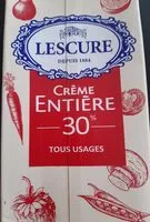 Mängden socker i Crème entière 30%