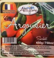 Mängden socker i Sorbet argousier