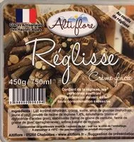 Mängden socker i Crème glacée Réglisse