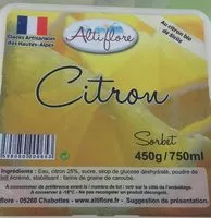 Mängden socker i Sorbet citron