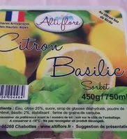 Mängden socker i Sorbet citron basilic