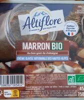 Mängden socker i Crème glacée marron Bio