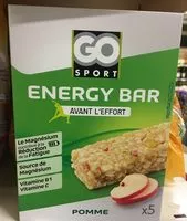 Mängden socker i Energy bar avant l'effort saveur pomme x5