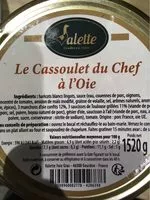 Mängden socker i Cassoulet du chef à l'oie
