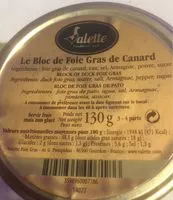 Mängden socker i Le bloc de foie gras de canard
